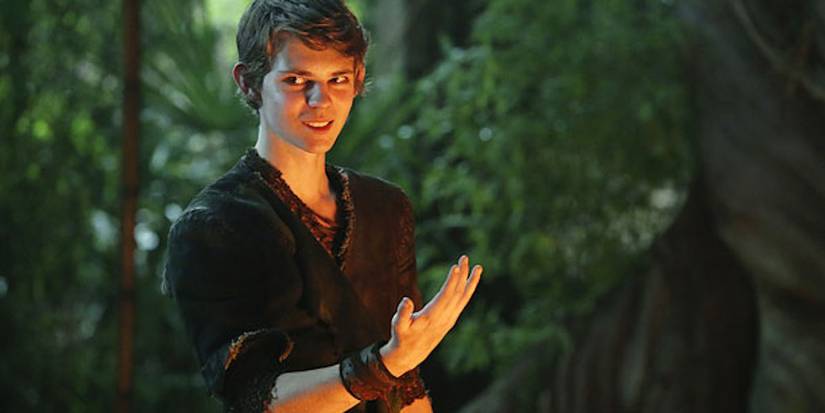 Pan smiling confidently in Once Upon a Time.