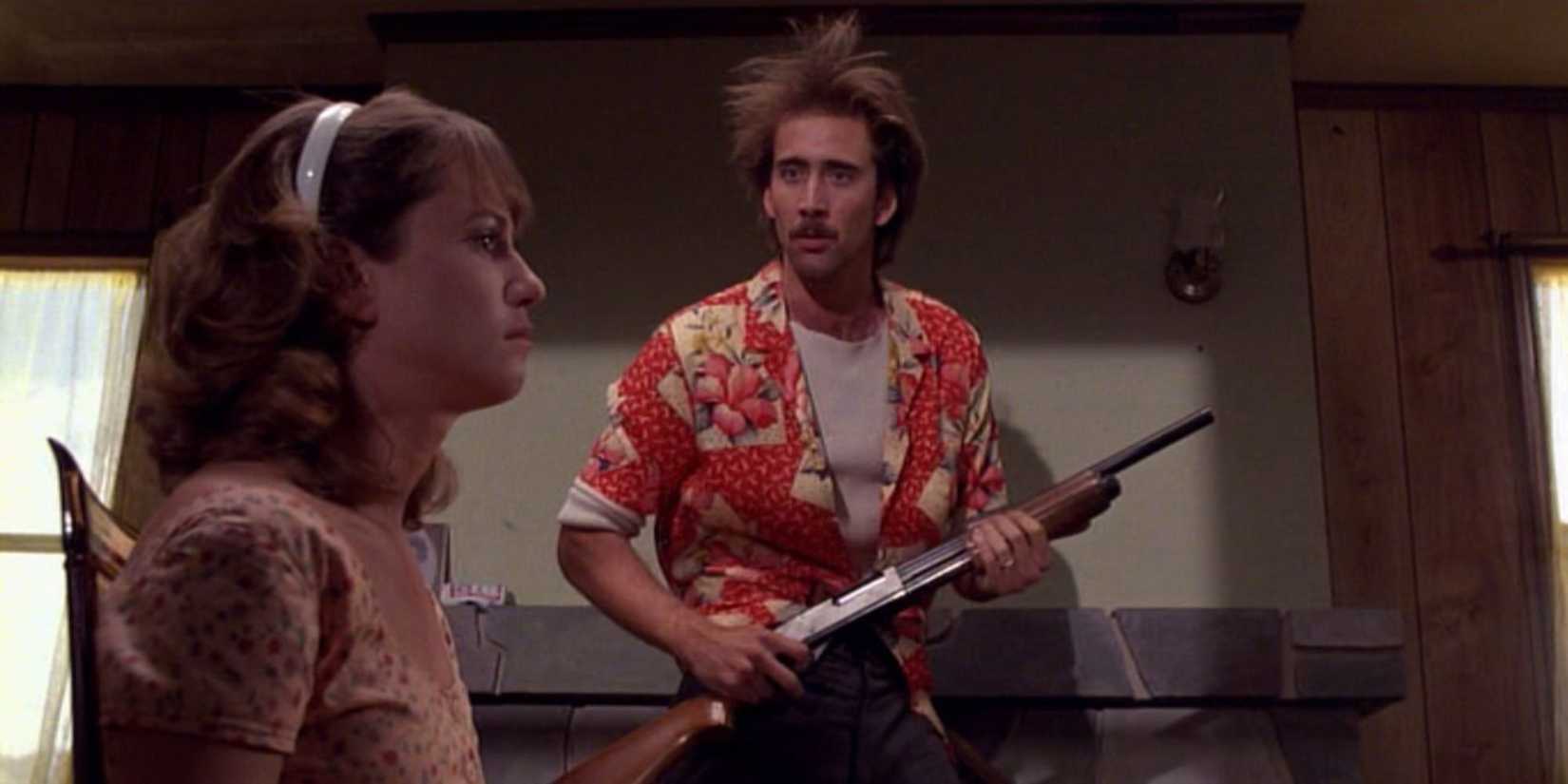 Nic Cage in Raising Arizona