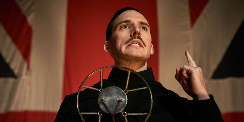 Sam Claflin as Oswlad Mosley in Peaky Blinders Season 5