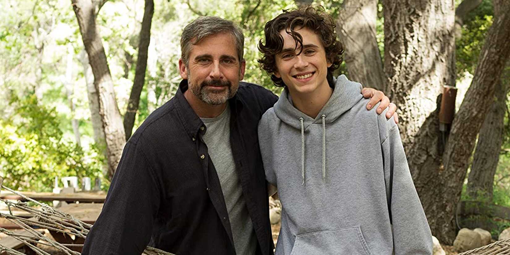 David and Nic from Beautiful Boy, smiling at the camera.