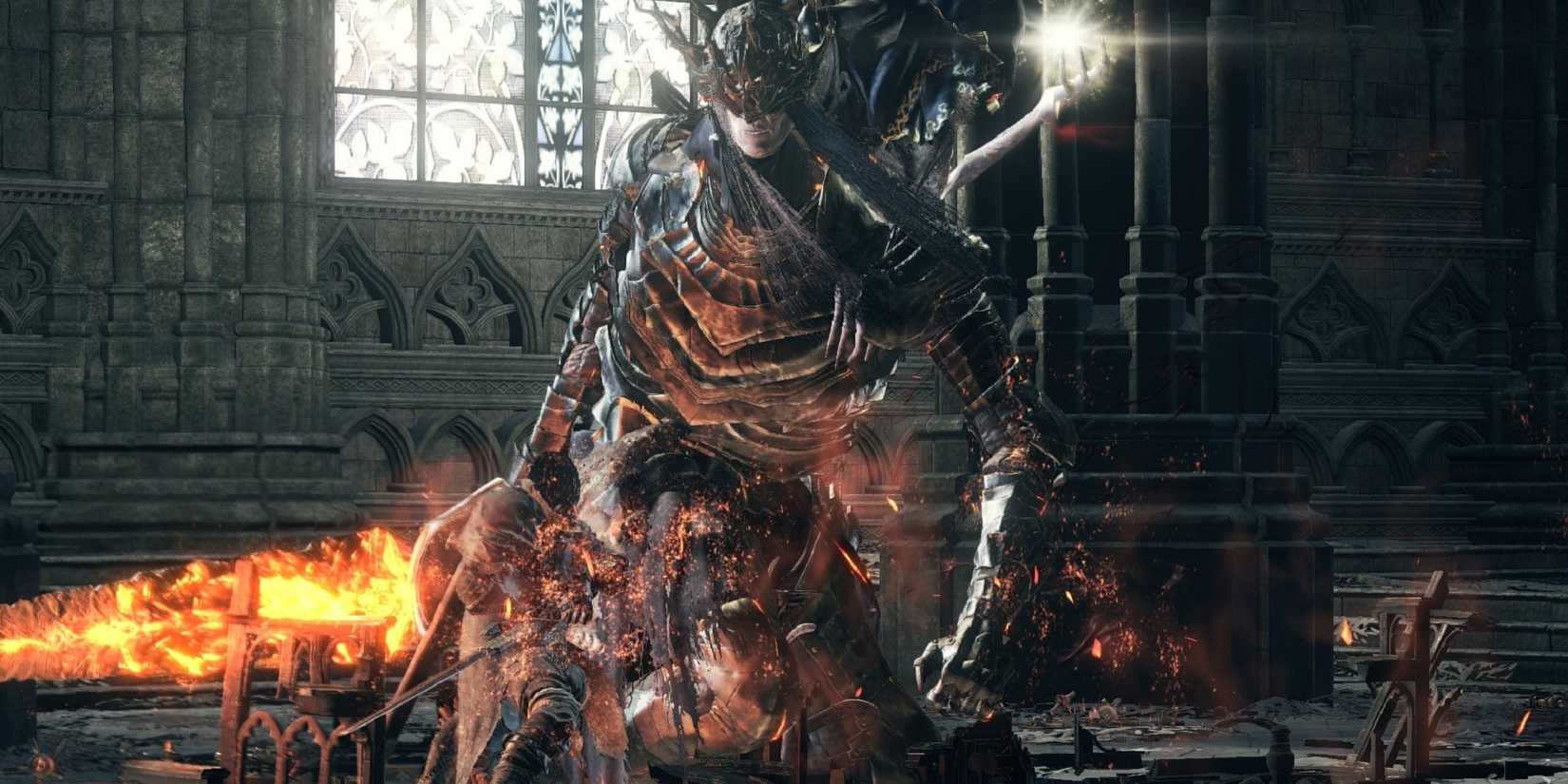 Lothric, Younger Prince in boss battle in Dark Souls III.