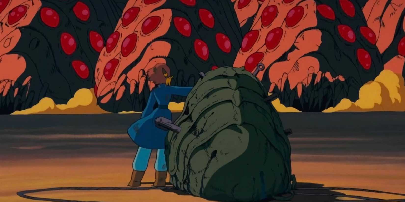 Nausicaa speaks to the Ohmu in Nausicaa of the Valley of the Wind.