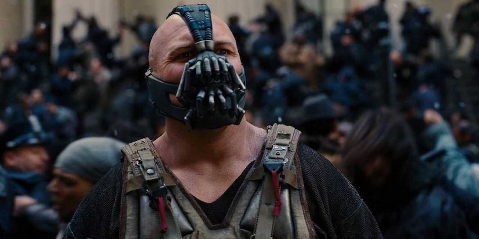 Tom Hardy as Bane in 'The Dark Knight Rises'