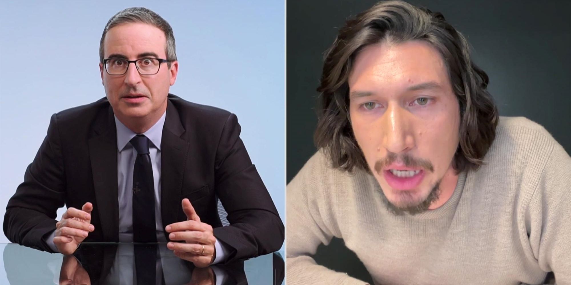 john oliver adam driver last week tonight thirsty