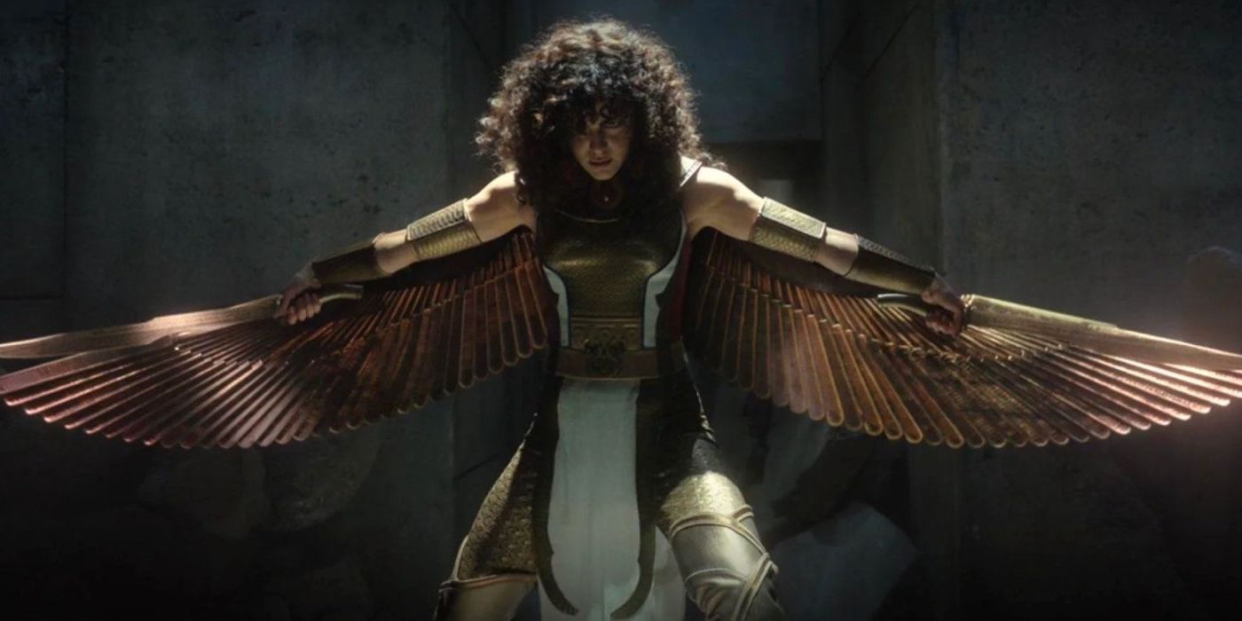 May Calamawy as Layla El-Faouly the scarlet scarab in Marvel's Moon Knight
