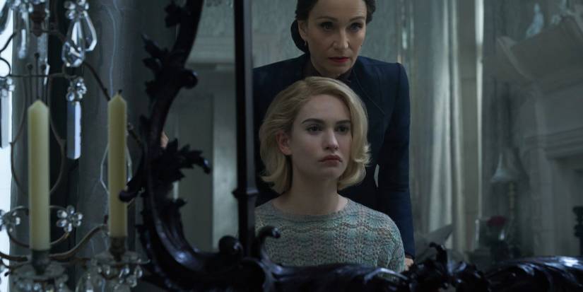 Mrs Danvers talks to the second Mrs. de Winter in Rebecca 