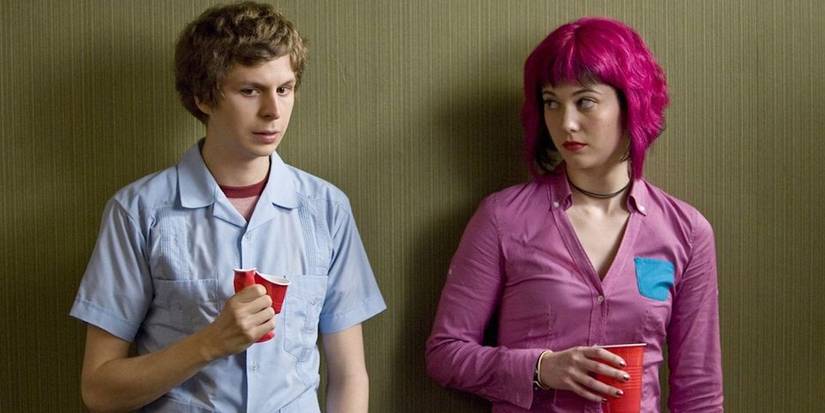 Michael Cera and Mary Elizabeth Winstead in Scott Pilgrim vs The World