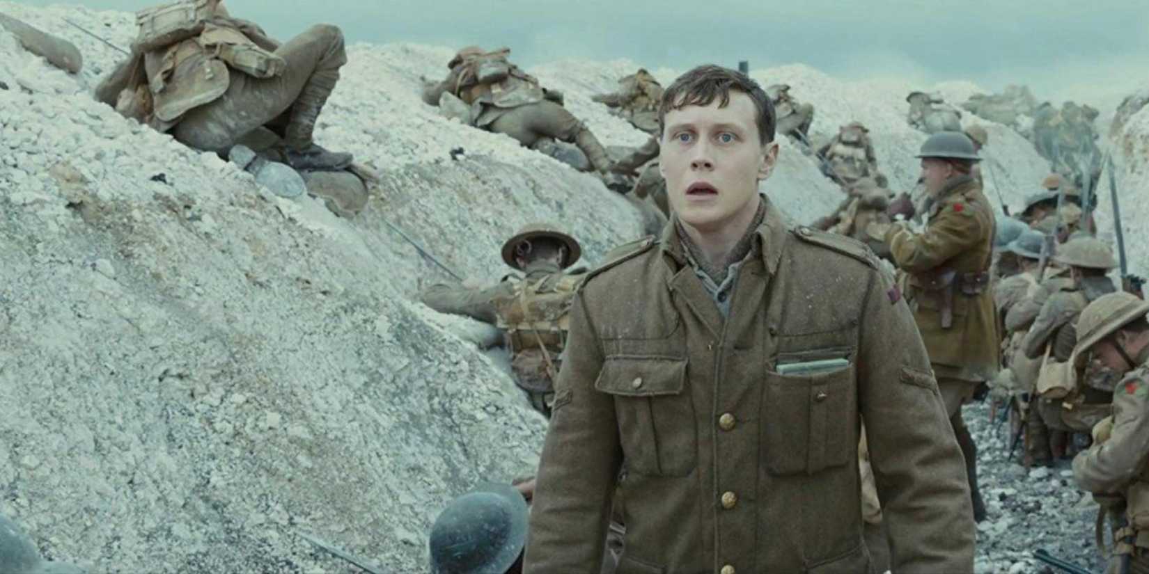 George MacKay as Will on the battlefield in 1917 (2019)
