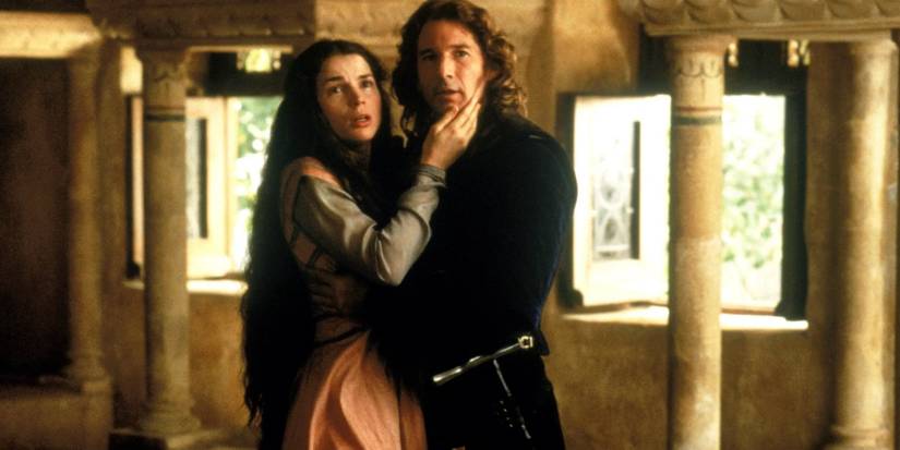 Lancelot and Guinevere are caught kissing.