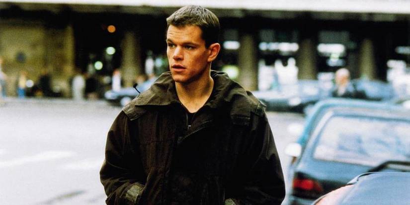 Jason Bourne walking down the street in The Bourne Identity