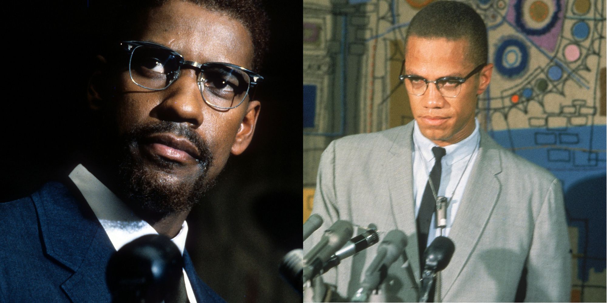 Denzel Washington as Malcolm X 