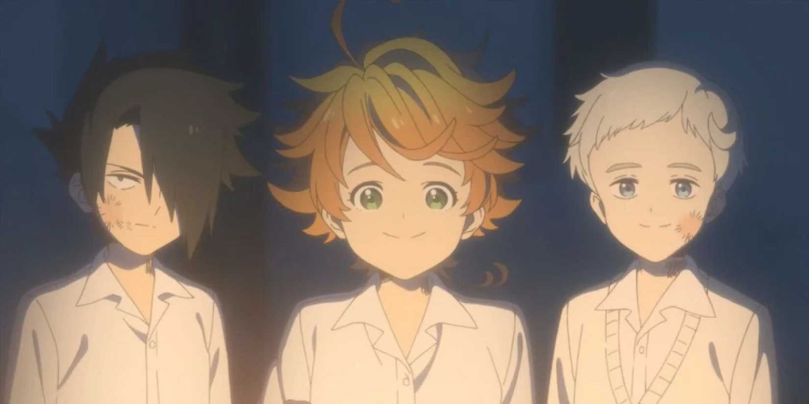 Tiga pemuda di The Promised Neverland