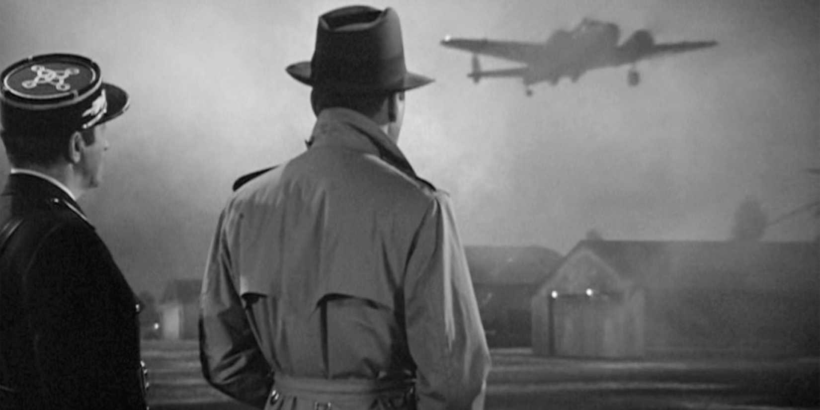 Humphrey Bogart as Rick Blaine at the end of Casablanca