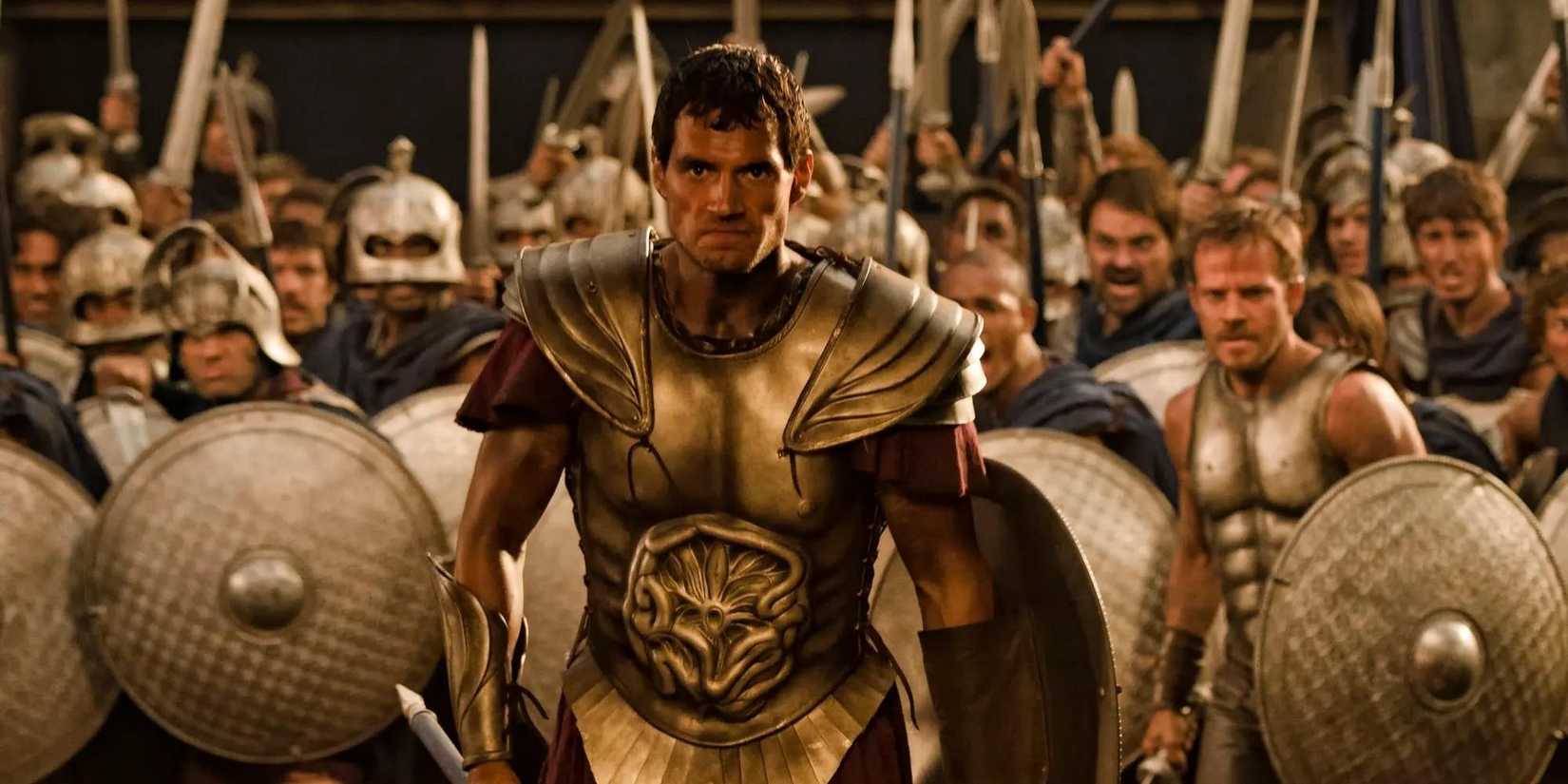 Theseus leading an army in Immortals.