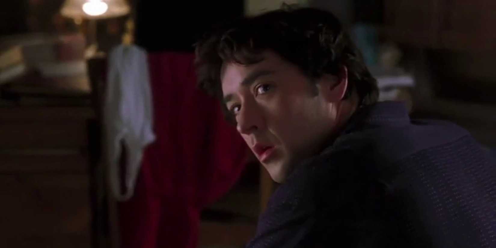 John Cusack in High Fidelity looking back
