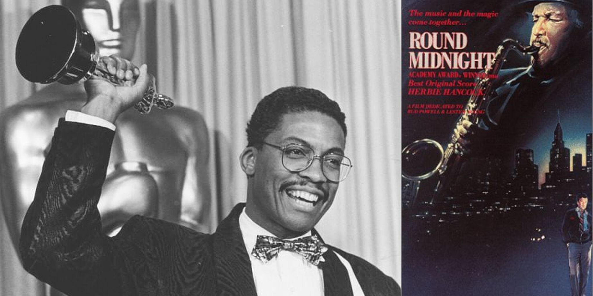 Herbie Hancock wins Oscar / Round Midnight Poster