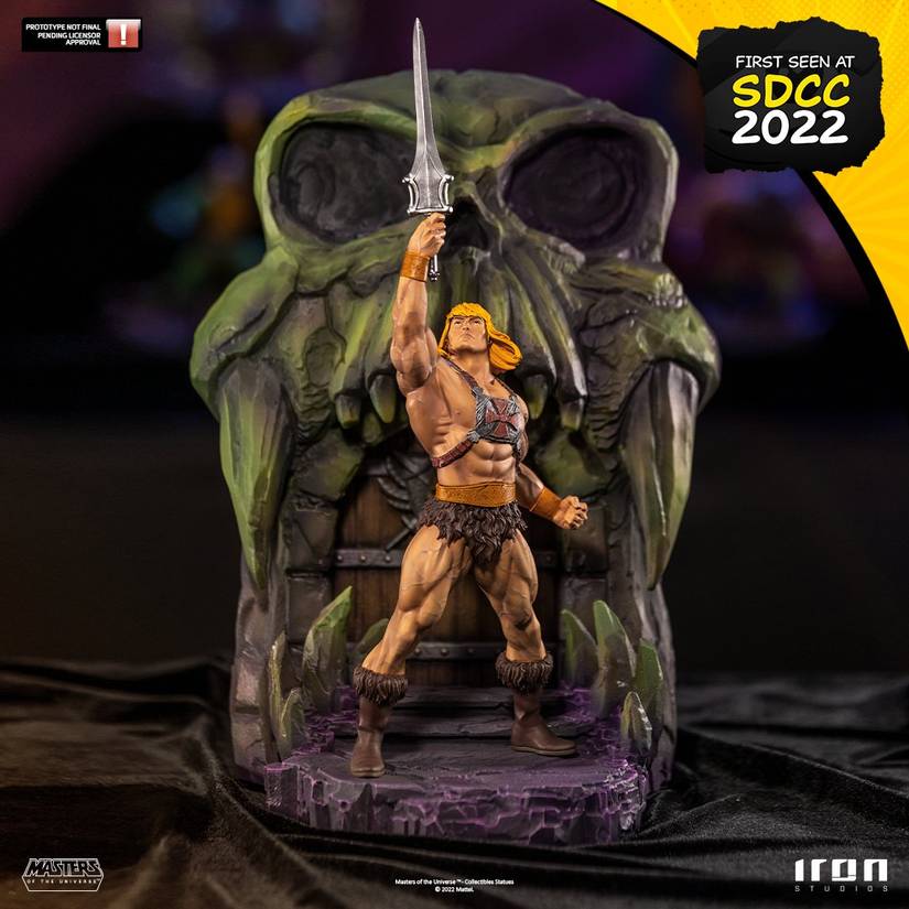 Iron Studios' He-Man Deluxe Art Statue Unveiled at SDCC