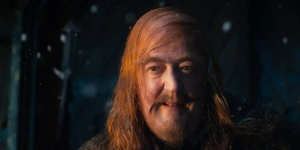 Stephen Fry as the Master of Laketown in The Hobbit: The Desolation of Smaug