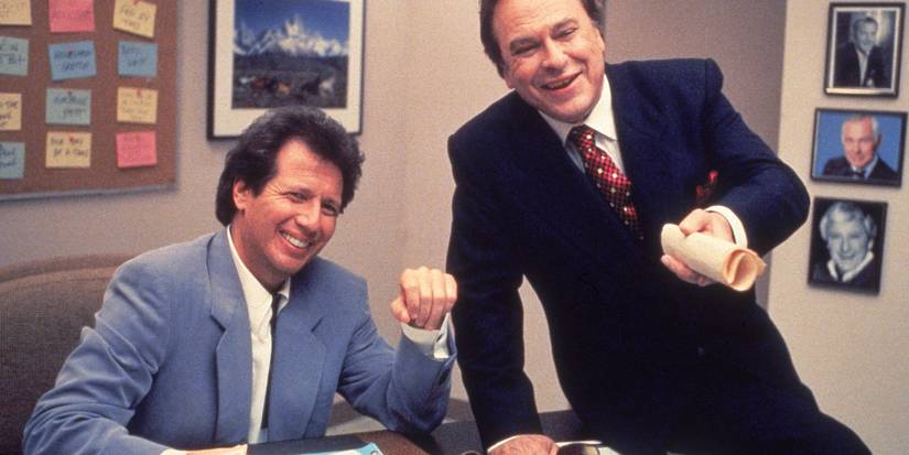 Garry Shandling and Rip Torn in The Larry Sanders Show.