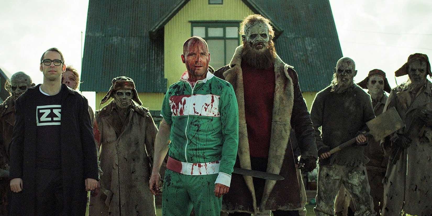 Humans and zombies stand together, ready for battle in 'Dead Snow 2'