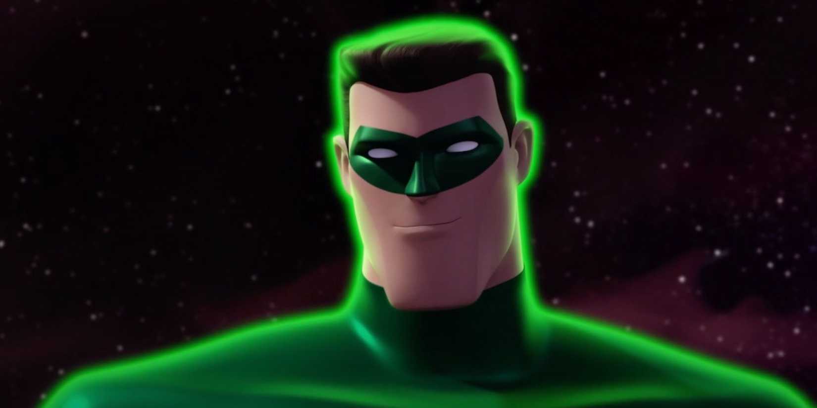 Hal Jordan/Green Lantern (Josh Keaton) hovering in space in 'Green Lantern: The Animated Series.'