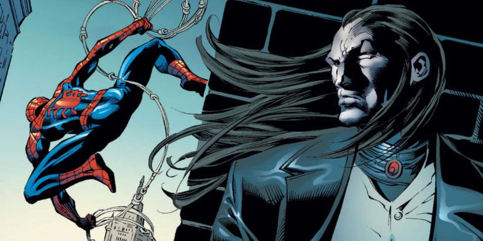Morlun hiding from Spider-Man