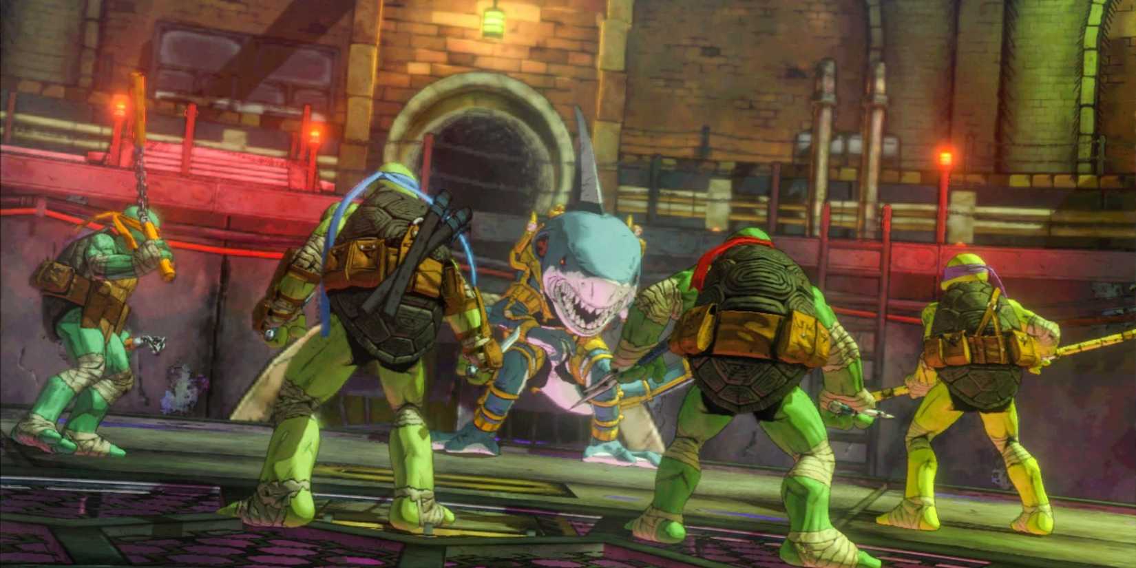 A screenshot from Teenage Mutant Ninja Turtles: Turtles In Time