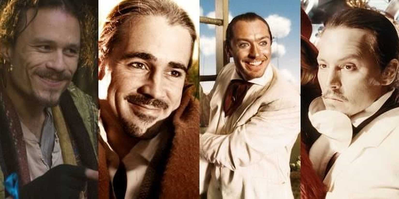 Heath Ledger, Colin Farrell, Jude Law, and Johnny Depp playing the same role