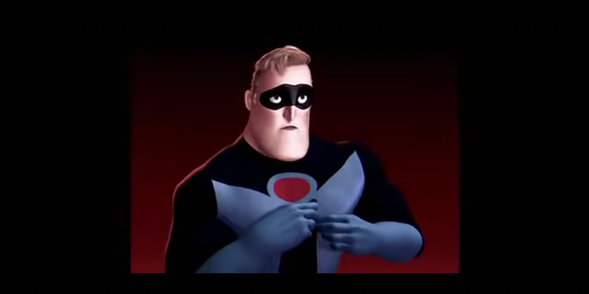 A confused superhero fiddles with a microphone during a recorded interview. 