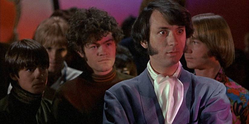 All four members of The Monkees as they appear in the feature film 'Head'