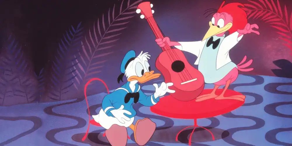 Donald Duck and the Aracuan Bird from Melody Time