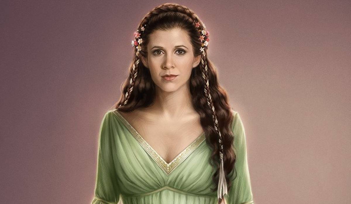 open lace back dress Princess Leia Slave Outfit Cosplay Costume Without Boots main image 1