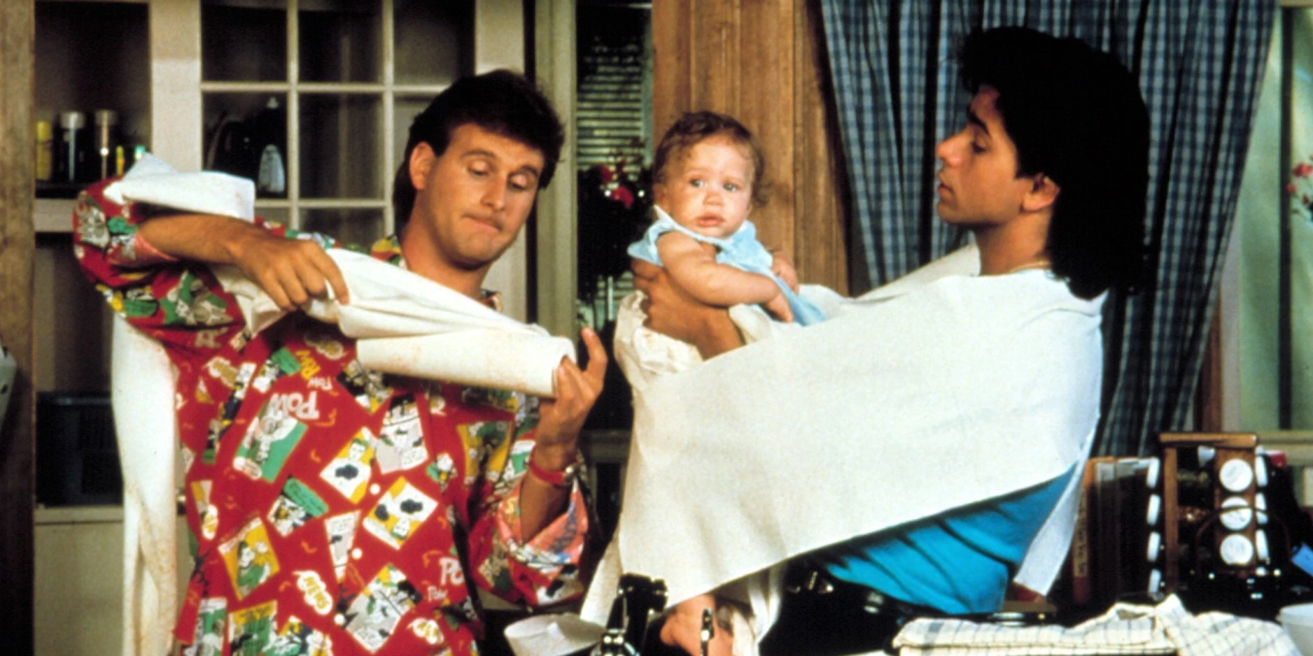 Joey Jesse and Michelle on Full House