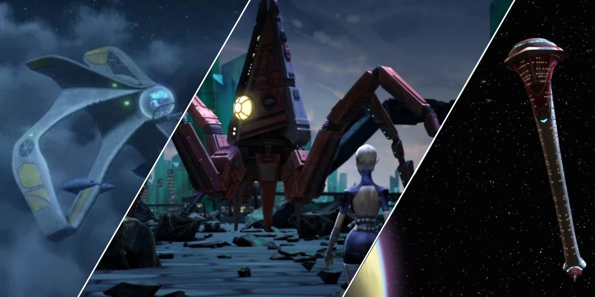 The Strangest Ships From 'Star Wars: The Clone Wars', image size:2000x1000
