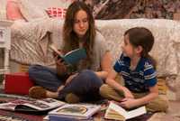 Brie Larson and Jacob Tremblay in Room