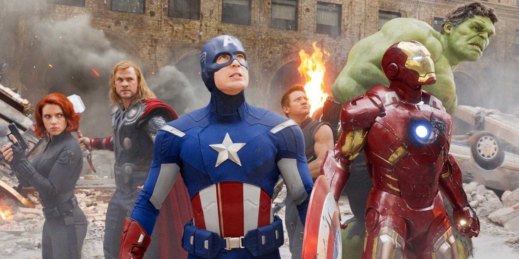The Avengers gather together to prepare for battle in The Avengers.