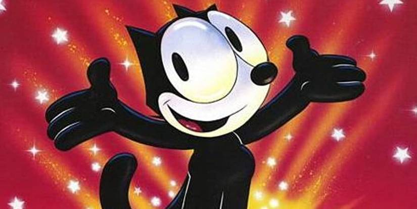 Felix the Cat: The Movie, the cat smiles dumbly 