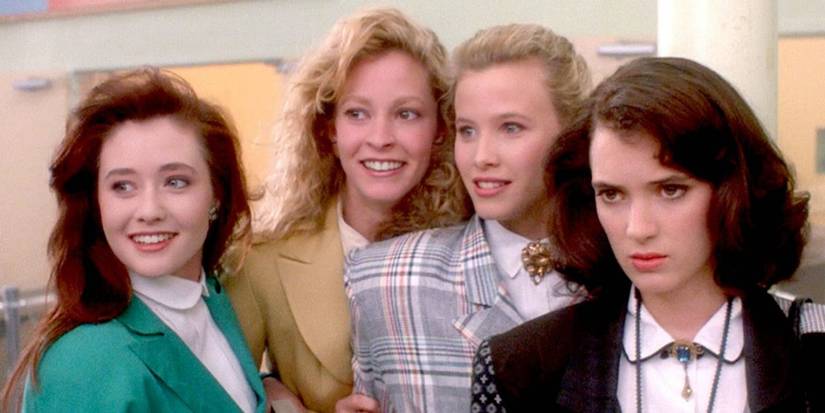 The three Heathers and Veronica in Heathers