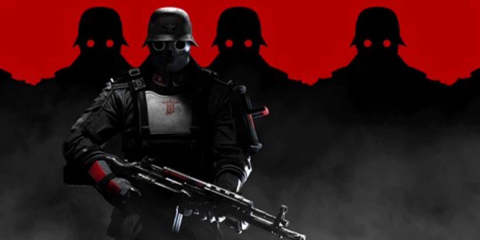 A soldier holding a gun in Wolfenstein