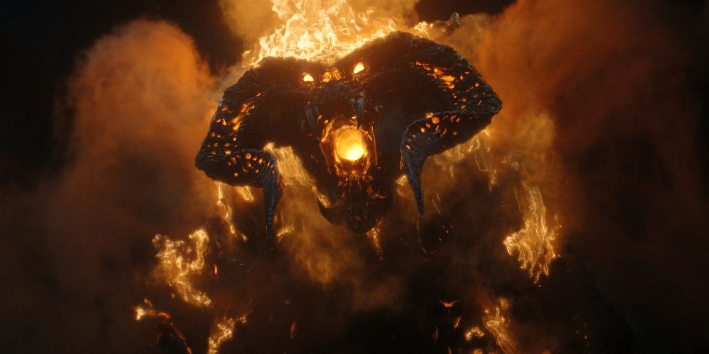 The balrog in The Rings of Power