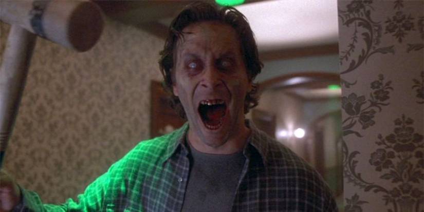 A scary-looking man with white eyes in 'The Shining' miniseries.