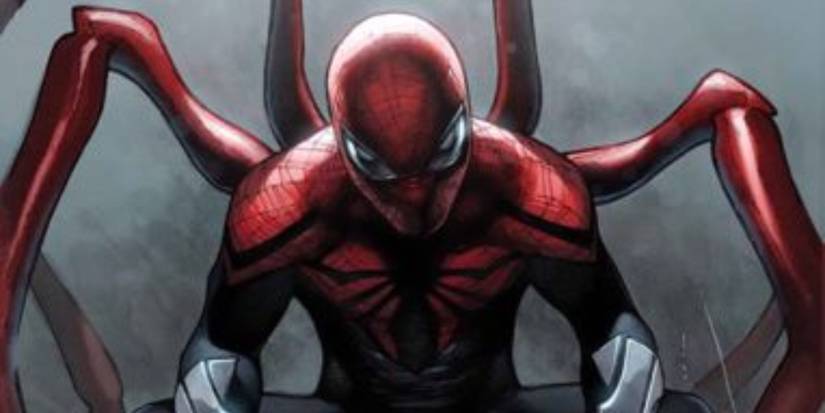 Superior Spider Man Otto Octavius em traje moderno durante fase marcante dos quadrinhos da Marvel