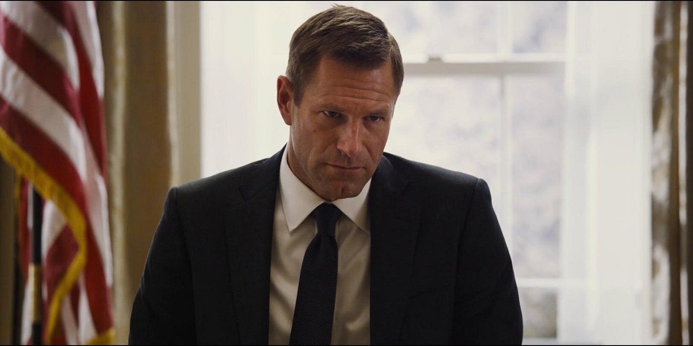 Aaron Eckhart in Olympus has fallen