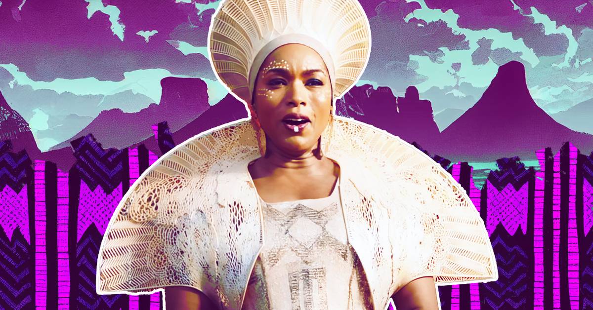 queen ramonda purple dress Angela Bassett Dazzles in Queen Ramonda Gown at Vogue World