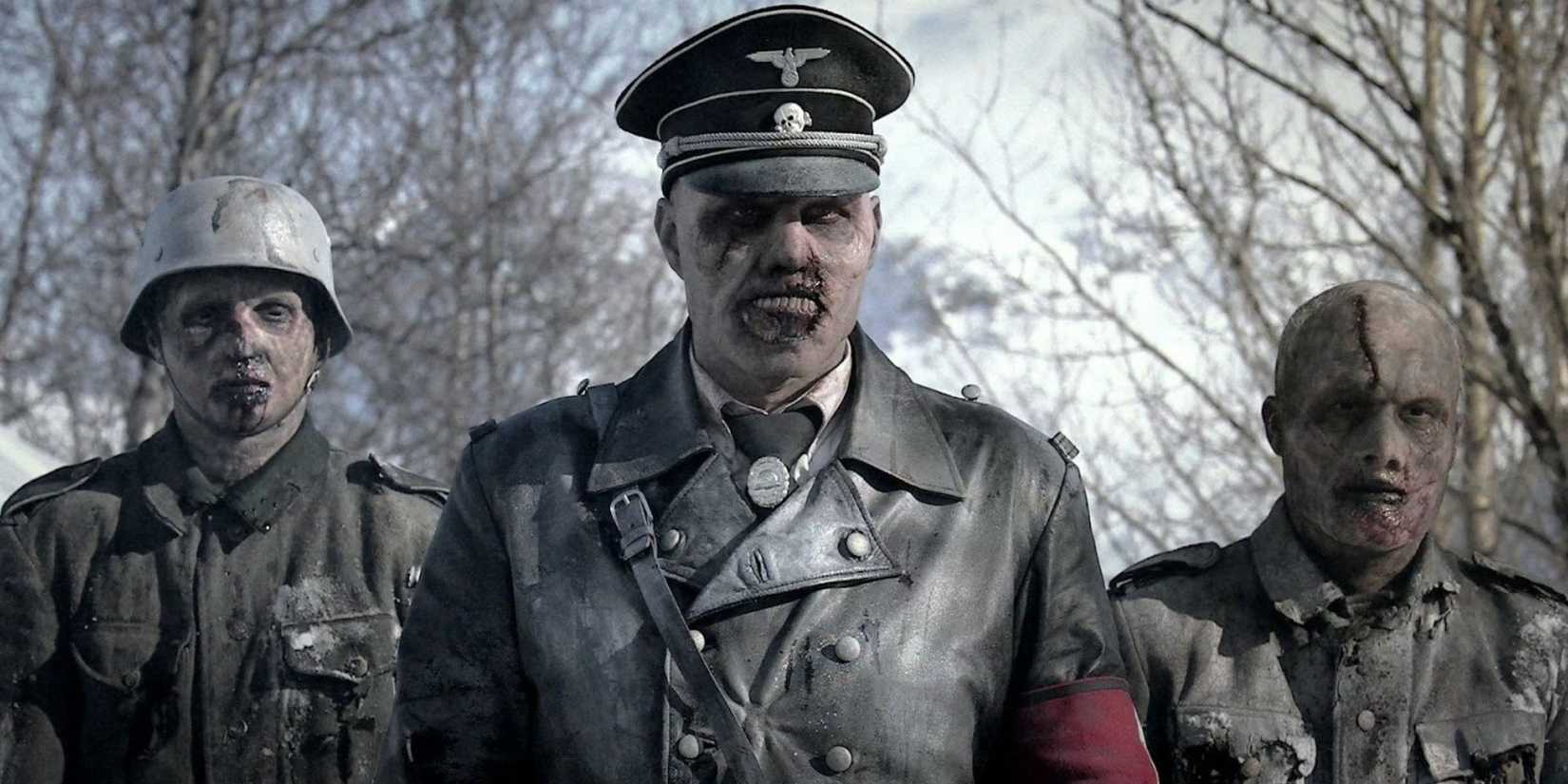 Zombie Nazis standing menacingly in 'Dead Snow'.