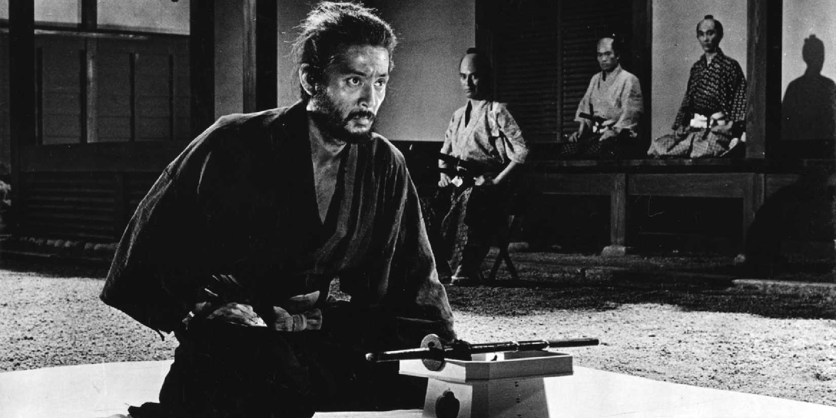 A samurai in Harakiri