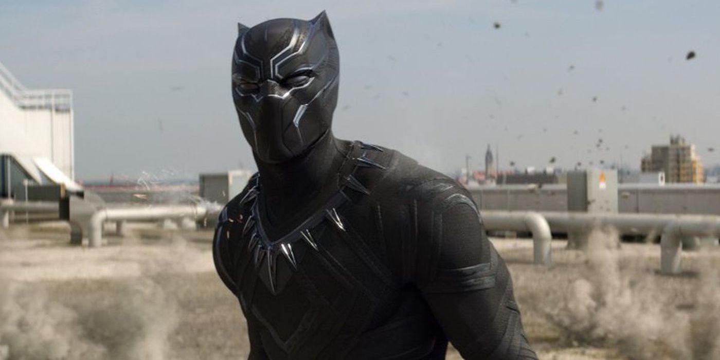 Chadwick Boseman as T'Challa in Captain America: Civil War