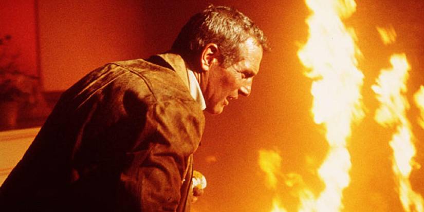 Paul Newman faces the fire in 'The Towering Inferno'