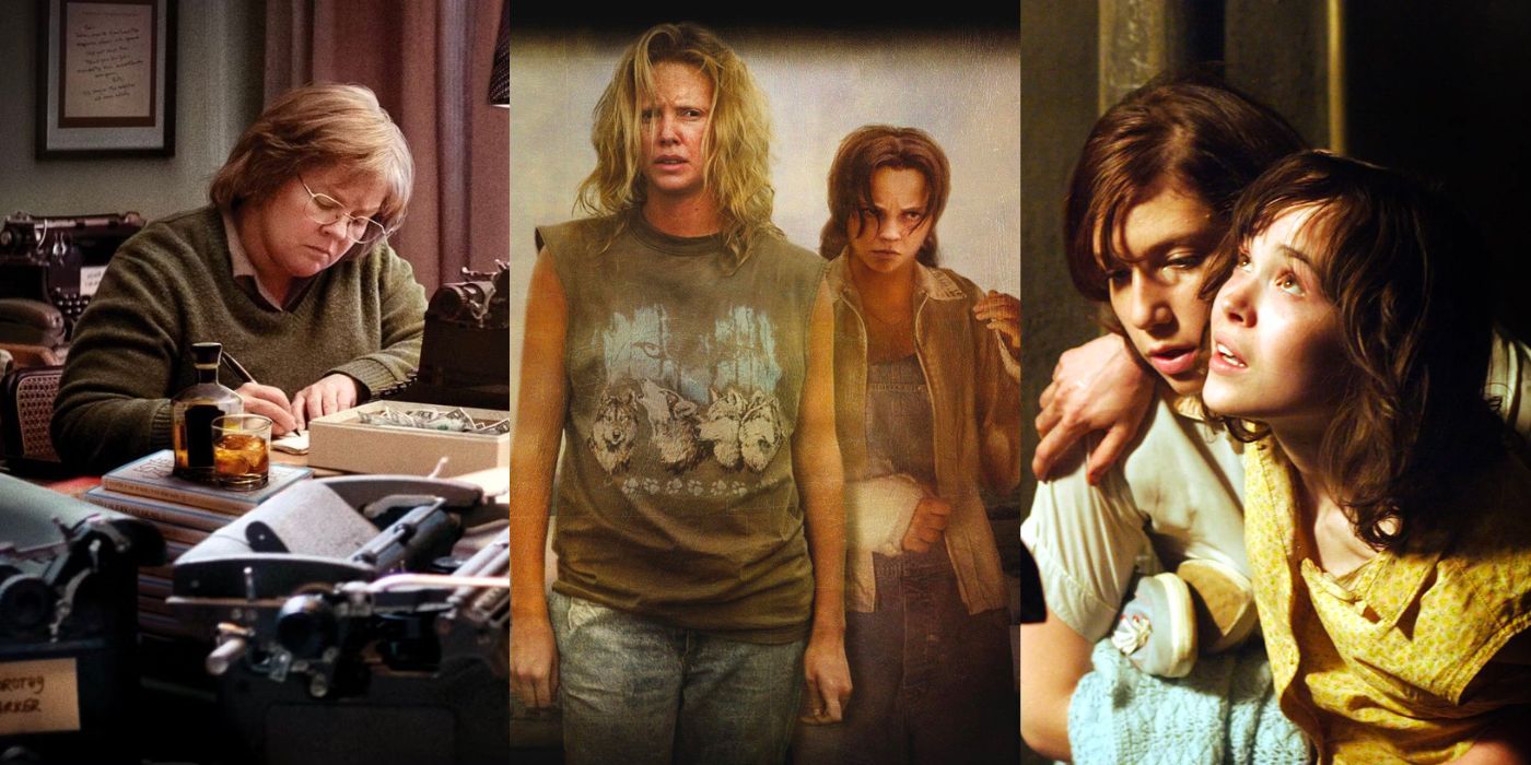 Characters from Can You Ever Forgive Me, Monster, and An American Crime