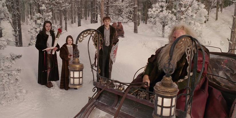 The Pevensie children in The Chronicles of Narnia: The Lion, the Witch and the Wardrobe